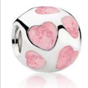 Pandora leather bracelet and charms set